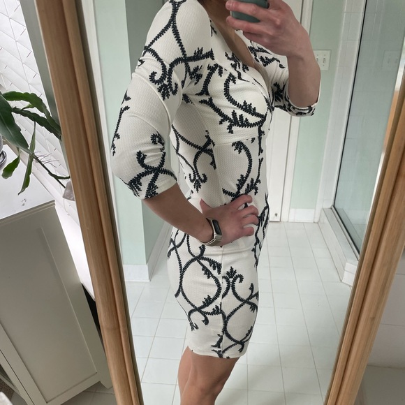 Formal white patterned dress from Anna Grace - Picture 5 of 7